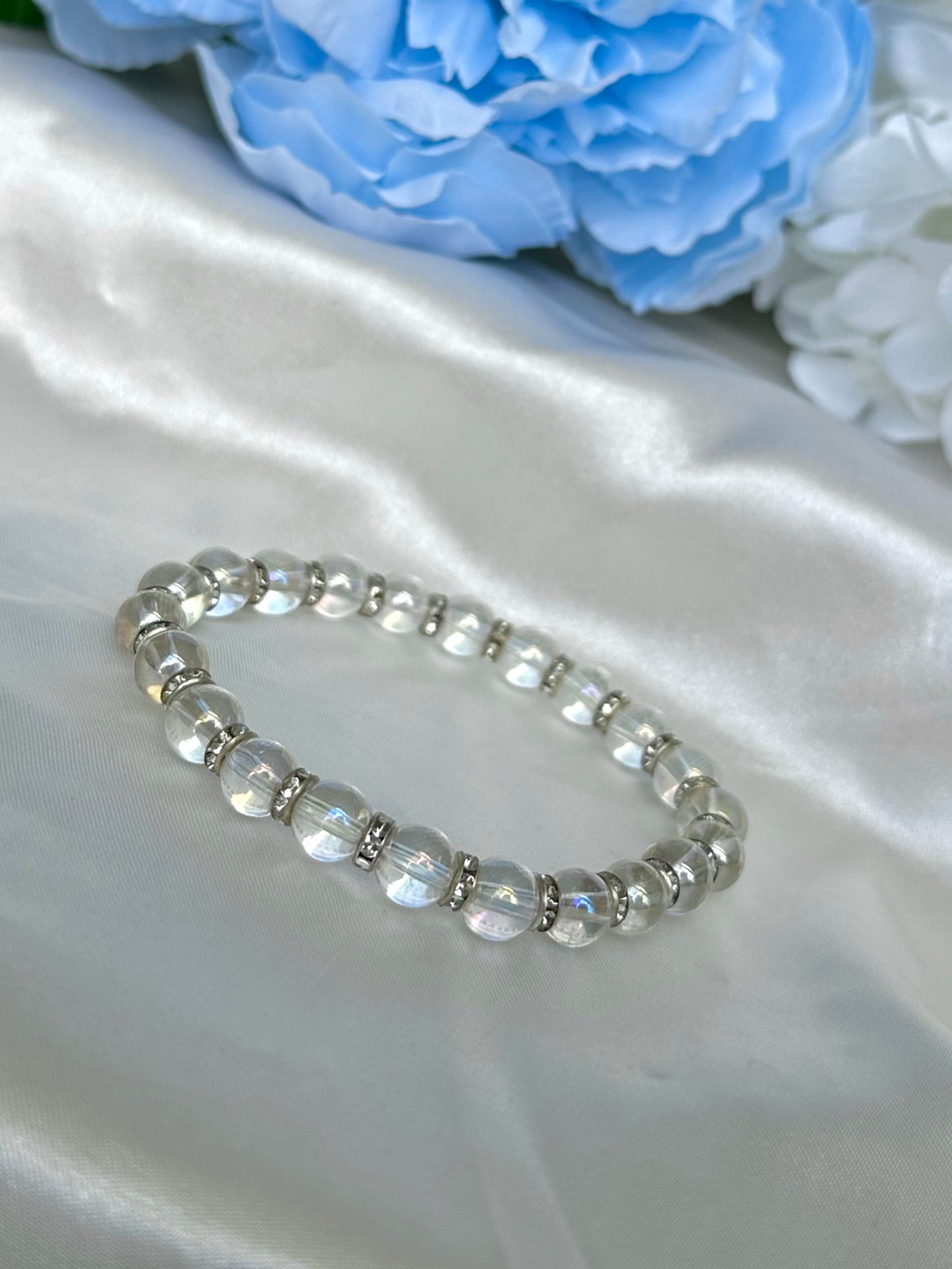 Clear Iridescent Bracelets