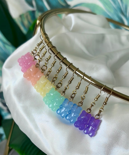 Pastel Gummy Bears Earrings
