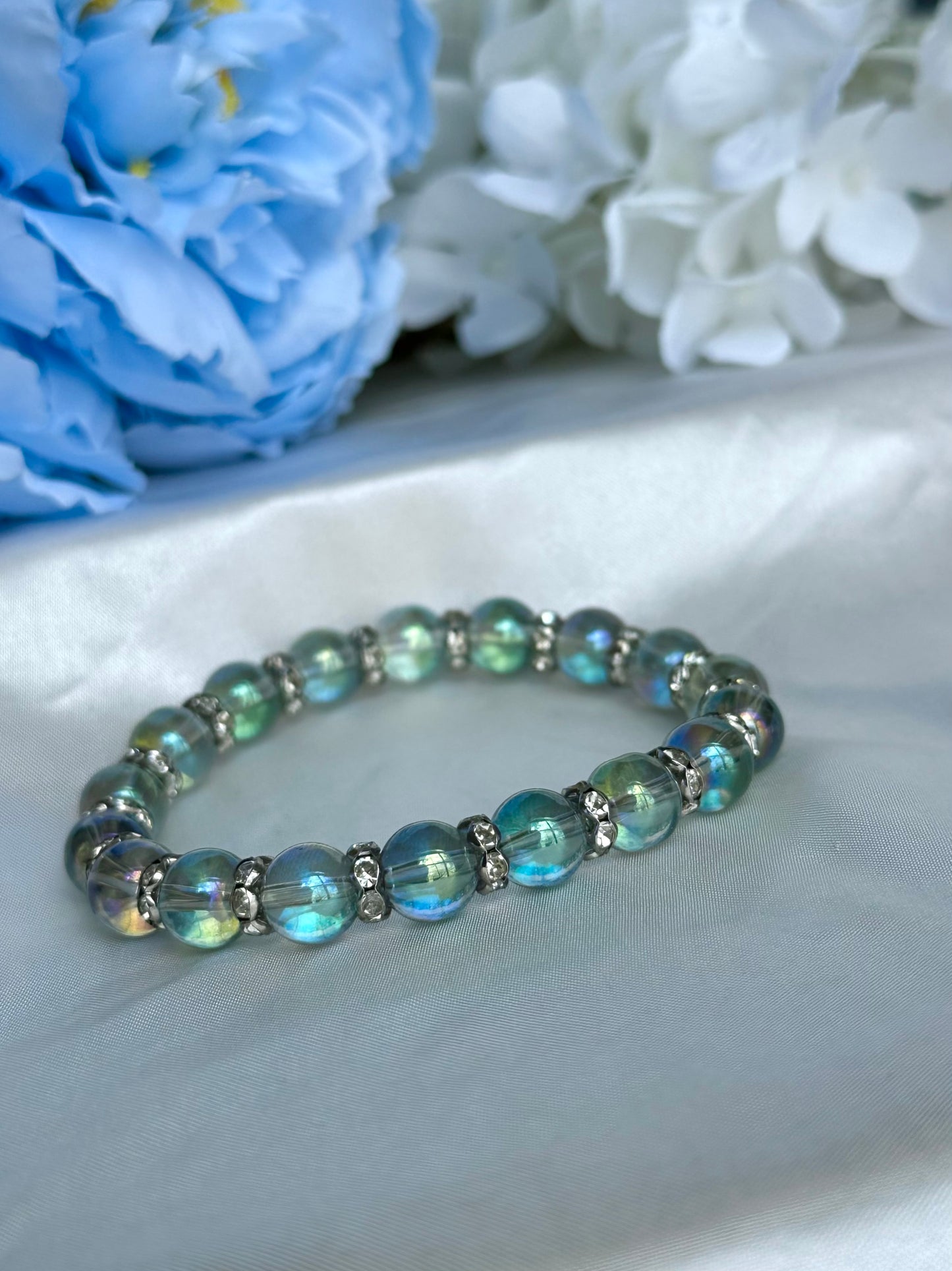Sea Green Iridescent Bracelets