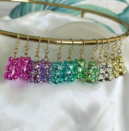 Metallic Gummy Bears Earrings