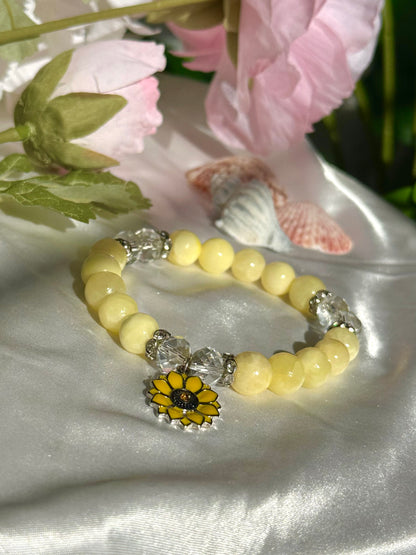 Ballerina & Sunflower Charm Bracelets