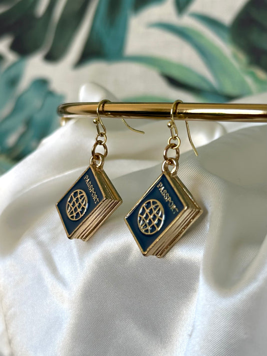 Passport Earrings