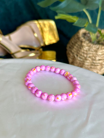 Light Pink Marbled Bracelets