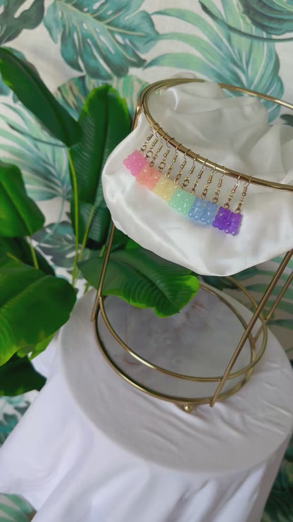 Pastel Gummy Bears Earrings