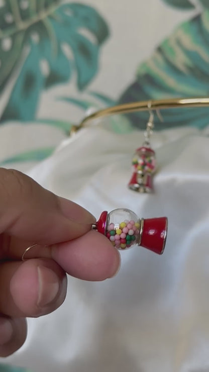 Bubblegum Dispenser Earrings (Shaker)